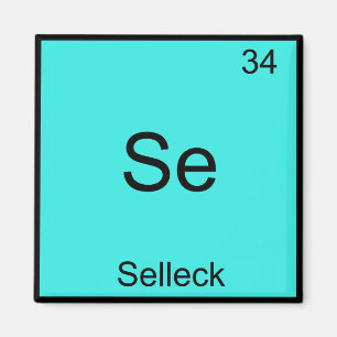 Se - Selleck Chemie Elementsymbool Funny Magnum Magneet