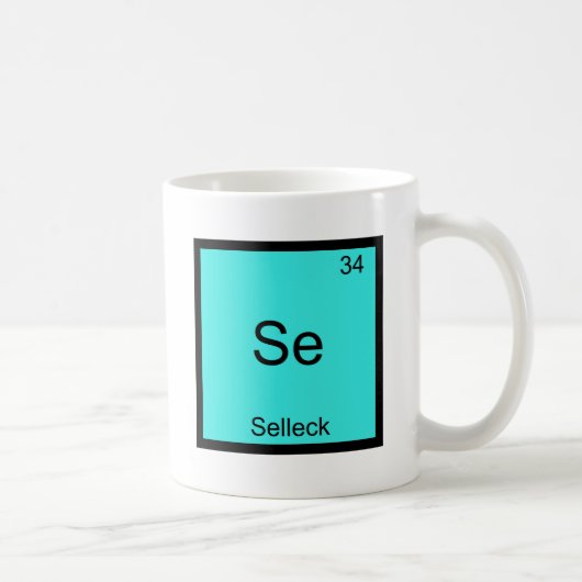 Se - Selleck Chemistry Element Symbol Funny Magnum Koffiemok (Rechts)
