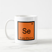 Se - Super Effectief Chemie Elementsymbool Meme Koffiemok (Links)