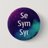 Se/Sym/Syr  Galaxy Pronoun Ronde Button 5,7 Cm (Voorkant)