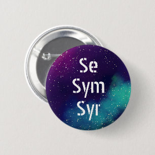 Se/Sym/Syr  Galaxy Pronoun Ronde Button 5,7 Cm