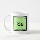 Se - Systeemingenieur Grappige Chemie Element Tee Koffiemok (Links)