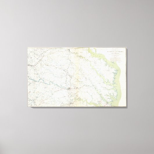 SE Virginia, Ft Monroe Canvas Afdruk (Voorkant)