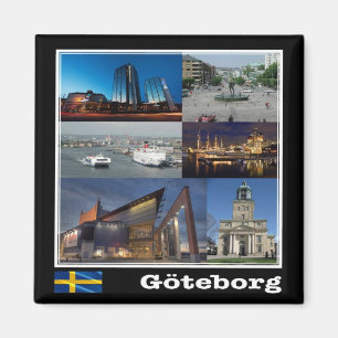 SE - Zweden - Göteborg - Mozaïek - Collage Magneet