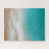 Sea and Beach from Above Cool Abstract Art Legpuzzel (Horizontaal)