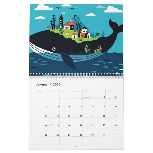 Sea and beach kalender (Jan 2026)