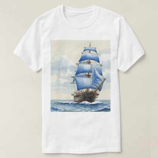 Sea and beach t-shirt (Design voorkant)