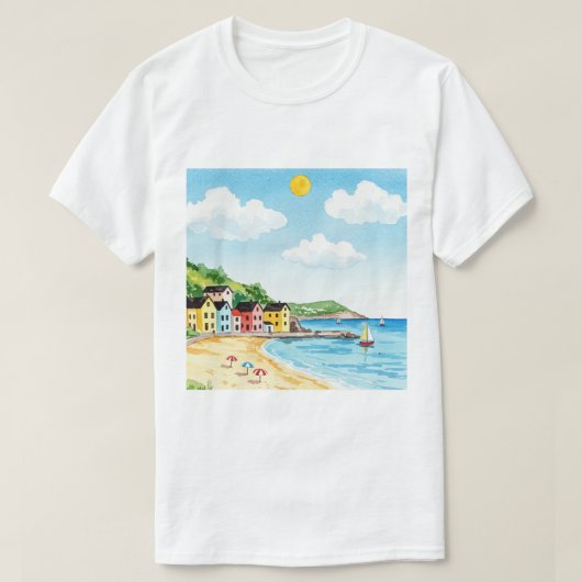 Sea and beach t-shirt (Design voorkant)