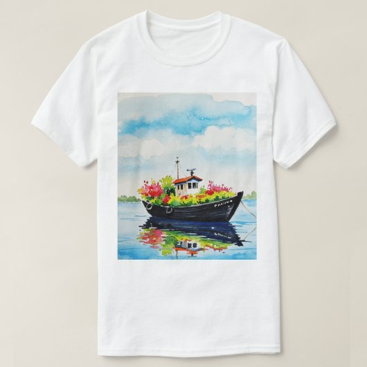 Sea and beach t-shirt (Design voorkant)