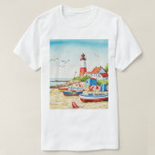 Sea and beach t-shirt (Design voorkant)