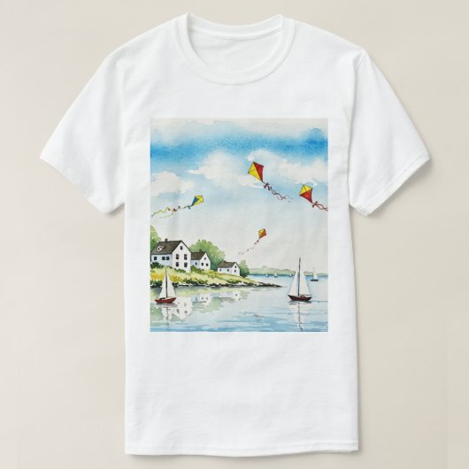 Sea and beach t-shirt (Design voorkant)