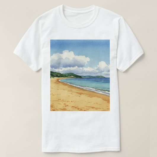 Sea and beach t-shirt (Design voorkant)