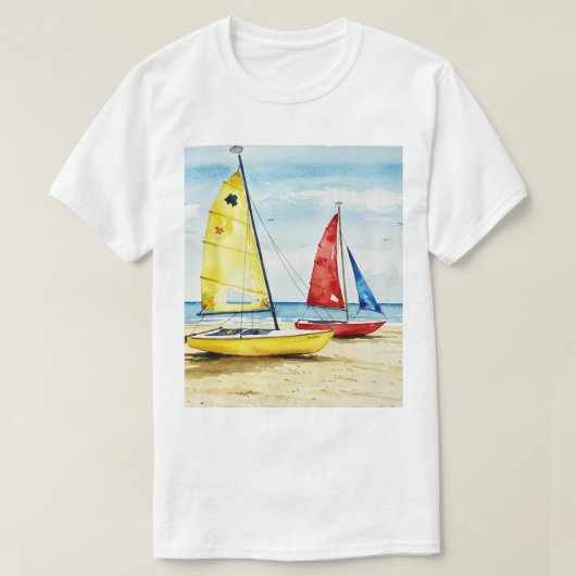 Sea and beach t-shirt (Design voorkant)