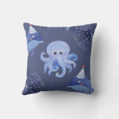 Sea Animal Square  Pillow Kussen (Achterkant)
