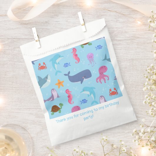Sea Animals Bedankzakje (Geknipt)