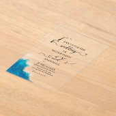 Sea Beach Wedding Invitation |Coastal Destination Acryl Uitnodigingen (Laagn)