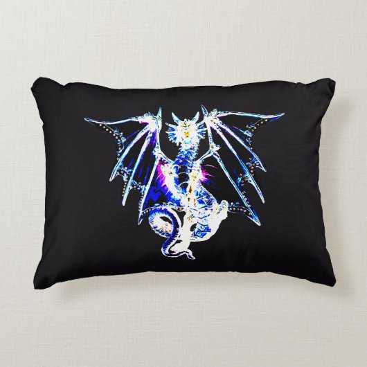 Sea Beast Fantasy Dragon Dramatic Unique Accent Kussen (Voorkant)