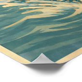 Sea Beast Retro Mermaid | Funny Coastal Beach Art Poster (Hoek)