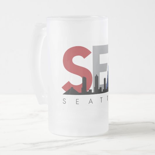 SEA Bevroren Biermok Matglas Bierpul (Voorkant links)