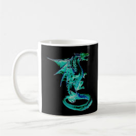 Sea Blue Dragon Fantasy | Magische Koffie Koffiemok