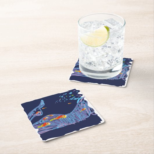 Sea bottom kartonnen onderzetters (Insitu)