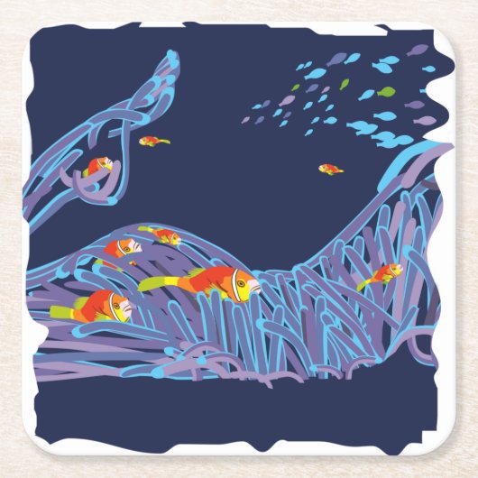 Sea bottom kartonnen onderzetters (Voorkant)