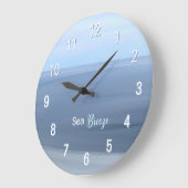 Sea Breeze – Calm Blue Ocean Grote Klok (Hoek)