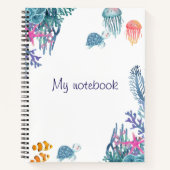 Sea Breeze Notebook – Cute Journal for Ocean Lover Notitieboek (Voorkant)