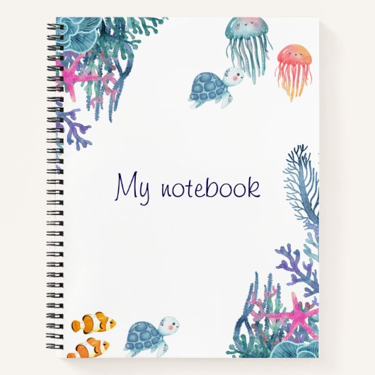 Sea Breeze Notebook – Cute Journal for Ocean Lover Notitieboek (Voorkant)