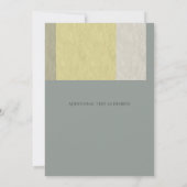 Sea Breeze Typografie Bruidsdouche Kleurblok Kaart (Achterkant)