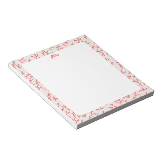 Sea Coral Notepad Notitieblok (Schuin)