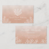 Sea Coral Silhouette | Lt Coral Visitekaartje (Voorkant / Achterkant)