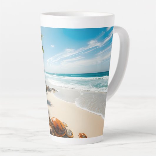 Sea Crabs on Tropical Beach – Serene Ocea Latte Mok (Rechterhoek)