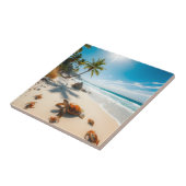 Sea  Crabs on Tropical Beach – Serene Ocea Tegeltje (Zijkant)