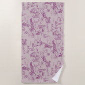 Sea Dog Toile Bouvier Des Flandres Beach Sand Strandlaken (Voorkant)