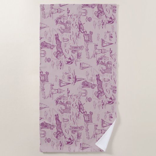 Sea Dog Toile Bouvier Des Flandres Beach Sand Strandlaken (Voorkant)