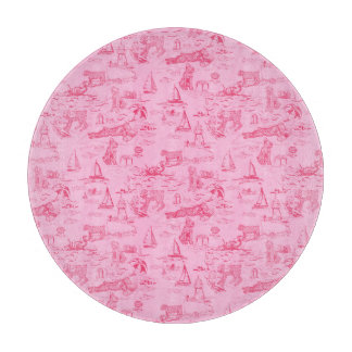 Sea Dog Toile Pink Snijplank