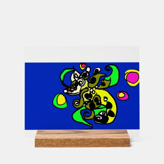 Sea dragon art  acryl bord (Voorkant)