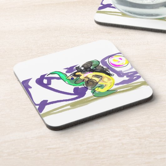 Sea dragon Summer Bier Onderzetter (Linkerzijde)