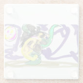 Sea dragon Summer Glazen Onderzetter (Achterkant)