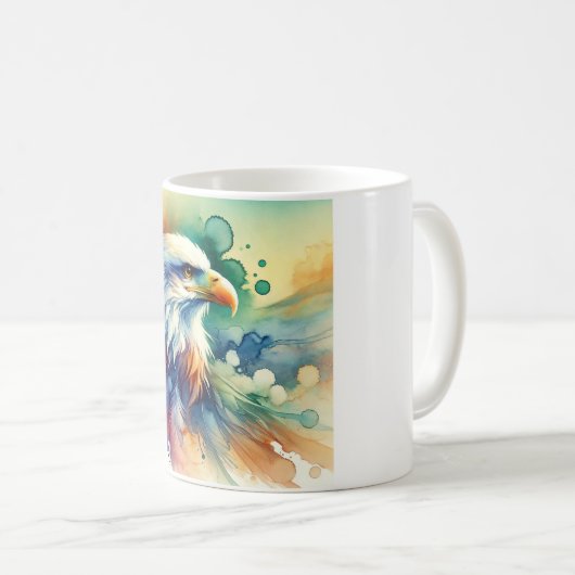 Sea Eagle Majesty 010924AREF151 - Watercolor Koffiemok (Voorkant rechts)