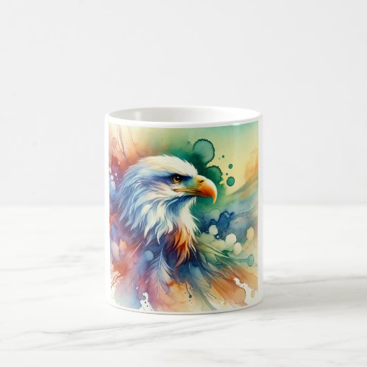 Sea Eagle Majesty 010924AREF151 - Watercolor Koffiemok (Center)