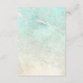 Sea Foam Beach Wedding Details ID837 Informatiekaartje (Achterkant)