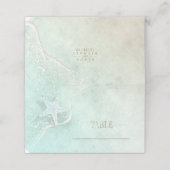 Sea Foam Beach Wedding Starfish ID837 Plaatskaartje (Buitenkant ongevouwen)