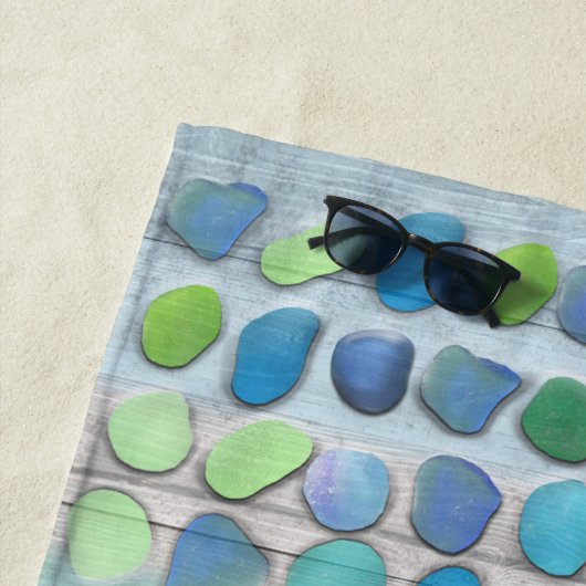 Sea Glass and Driftwood Strandlaken (In situ)