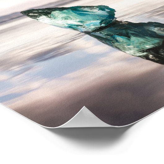 Sea glass at sunset photo print (Hoek)