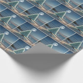 Sea Glass Christmas Tree In Moonlight Cadeaupapier (Hoek)