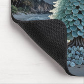 Sea Glass Christmas Tree On a Beach Muismat (Hoek)