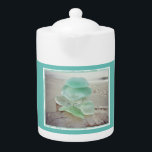 Sea Glass Collector Tea Pot Theepot<br><div class="desc">After a day beachcombing,  grab this beautiful tea pot and make yourself a warm cuppa! A wonderful reminder of your beachcombing days!</div>