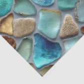 Sea Glass Pattern Decoupage Tissuepapier (Detail)